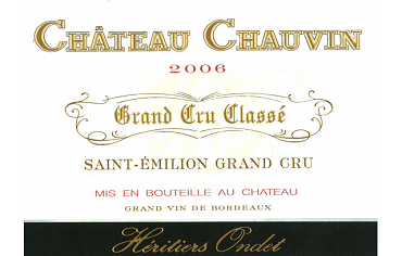 Disposal of Château Chauvin - Grand Cru Classé AOC Saint Emilion - 2014